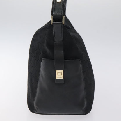 Salvatore Ferragamo Shoulder Bag Canvas, Black, Canvas, Shoulder Bag