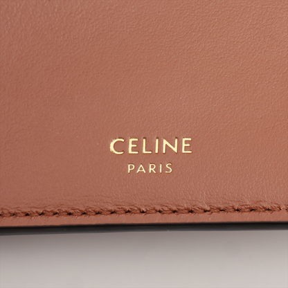Celine 16 Trifold Leather, Brown, Leather, Wallet