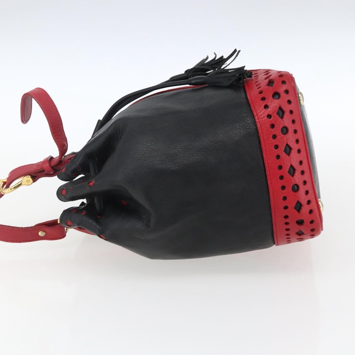 Saint Laurent Vintage Leather, Black, Leather, Shoulder Bag