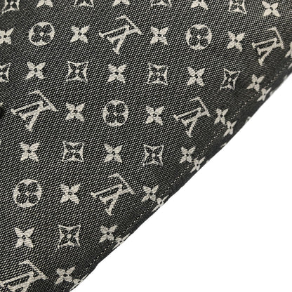 Louis Vuitton Lucille Mini Lin, Black, Canvas, Handbag