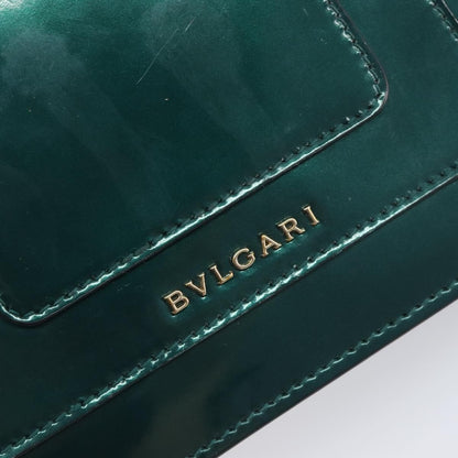 Bvlgari Serpenti Forever Patent, Green, Patent Leather, Shoulder Bag