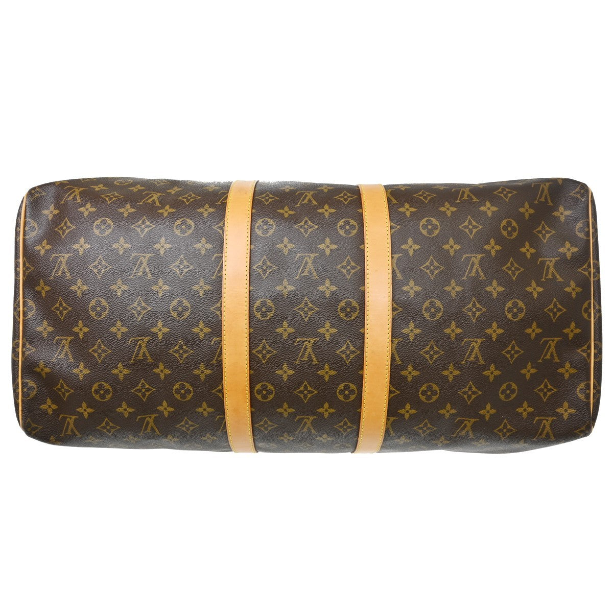 Louis Vuitton Keepall Monogram, Brown, Canvas, Travel Bag