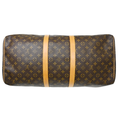Louis Vuitton Keepall Monogram, Brown, Canvas, Travel Bag