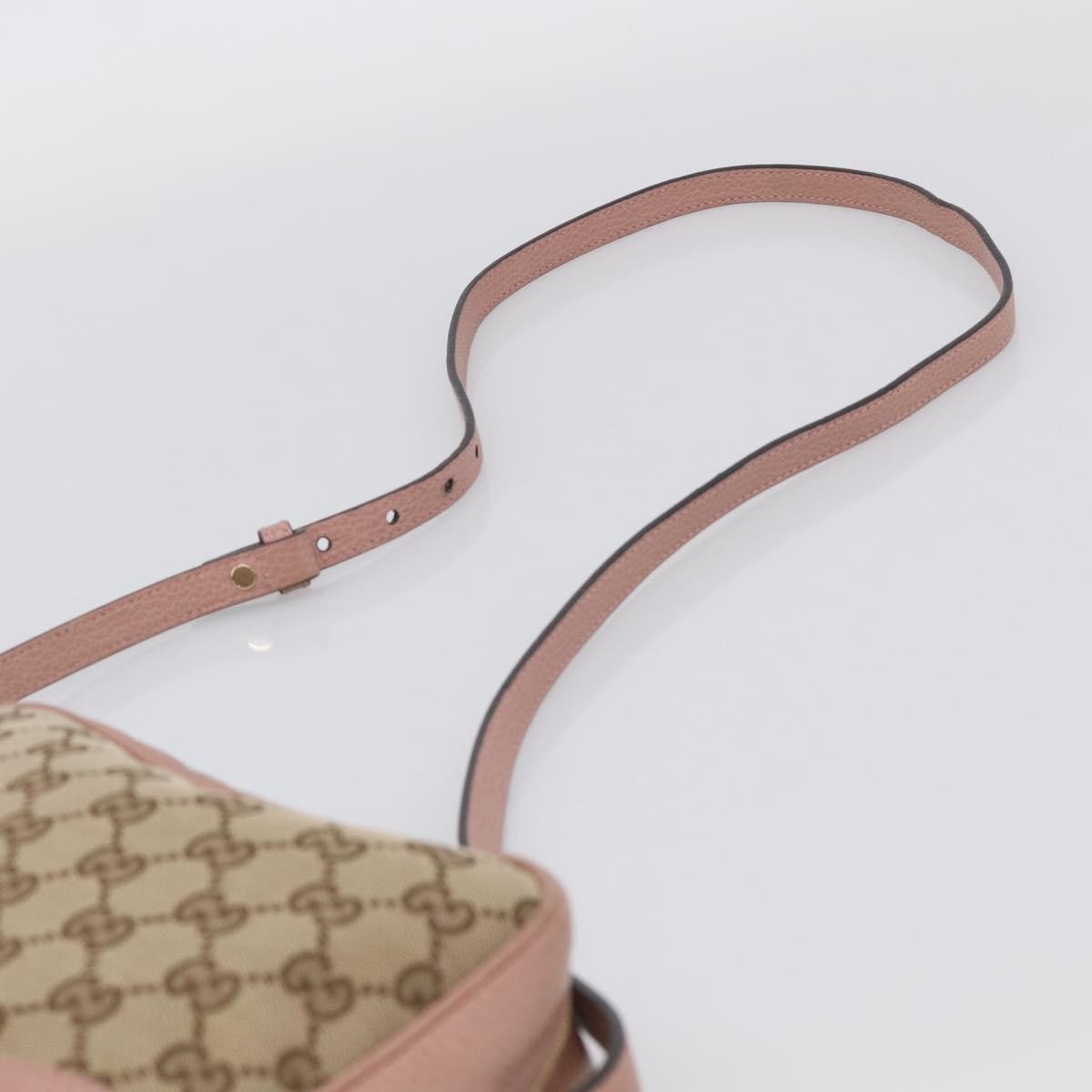 Gucci Bree Disco GG Canvas with Leather, Beige, Canvas, Crossbody Bag