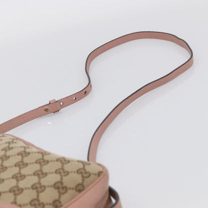 Gucci Bree Disco GG Canvas with Leather, Beige, Canvas, Crossbody Bag