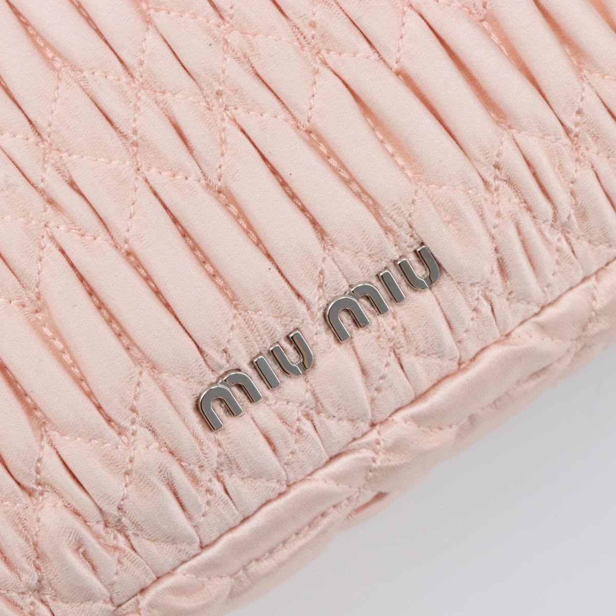 Miu Miu Crystal Full Flap Printed Calf Hair and Matelasse Leather, Pink, Satin, Shoulder Bag