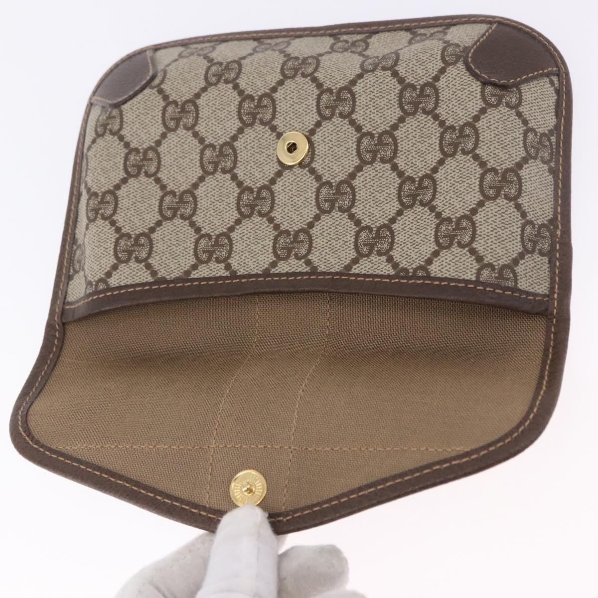 Gucci Sherry line Canvas, Beige, PVC, Clutch