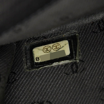 Chanel CC Button Bi-Fold Leather, Black, Leather, Wallet