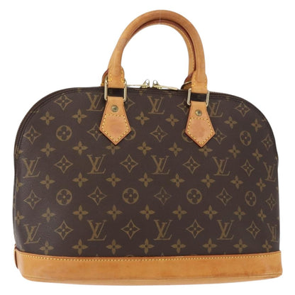 Louis Vuitton Alma Handbag Monogram Canvas, BROWN, CANVAS, Handbag