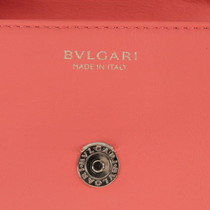 Bvlgari Serpenti Cabochon Diagonal Quilted Leather, Pink, Leather, Shoulder Bag