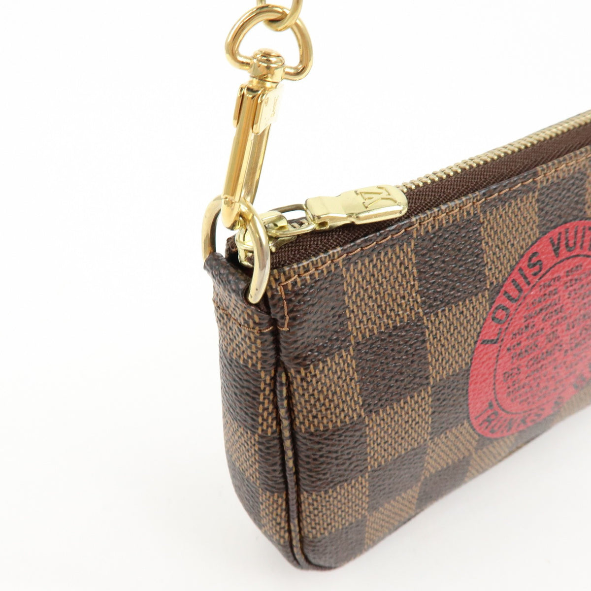 Louis Vuitton Pochette Accessoires Limited Edition Damier, Brown, Canvas, Clutch