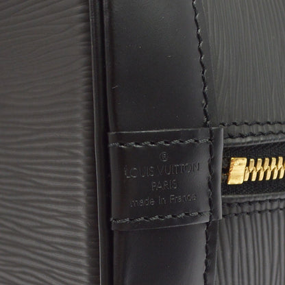 Louis Vuitton Alma Epi Leather, Black, Leather, Handbag