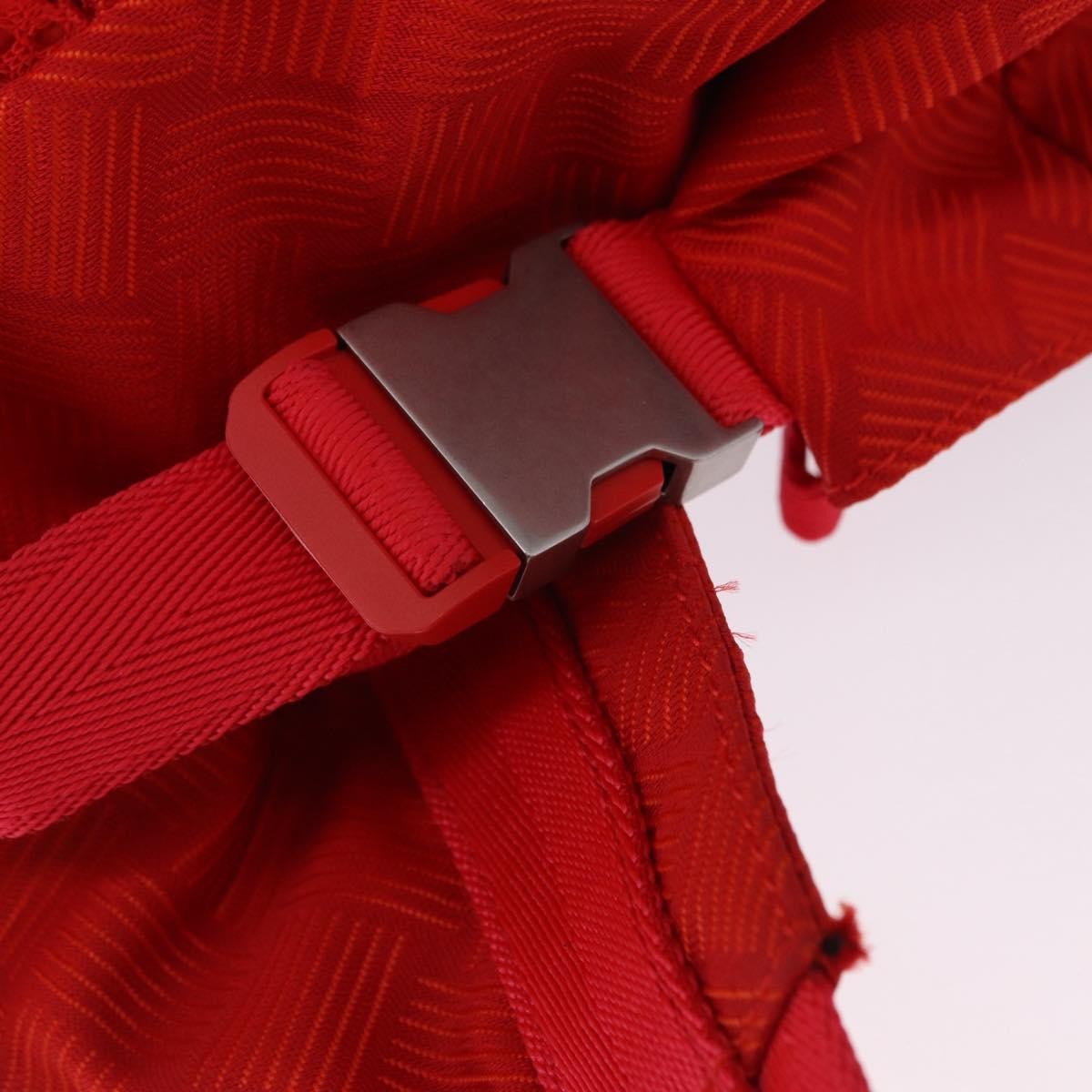 Bottega Veneta Paper Touch Printed Nylon, Red, Nylon, Backpack