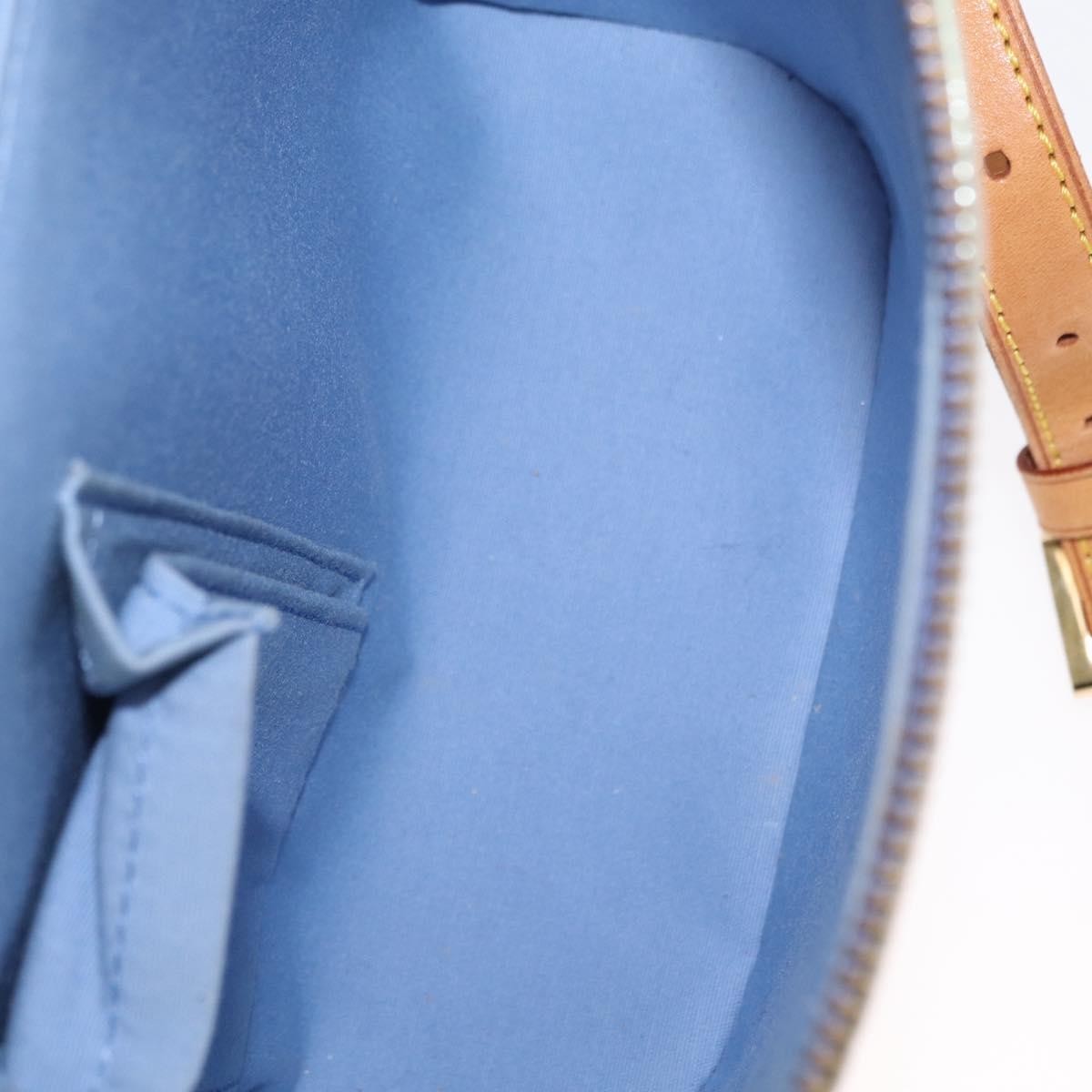 Louis Vuitton Sullivan Monogram Vernis, Blue, Patent Leather, Shoulder Bag
