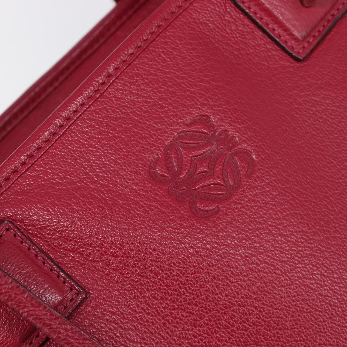Loewe Amazona Leather, Red, Leather, Handbag