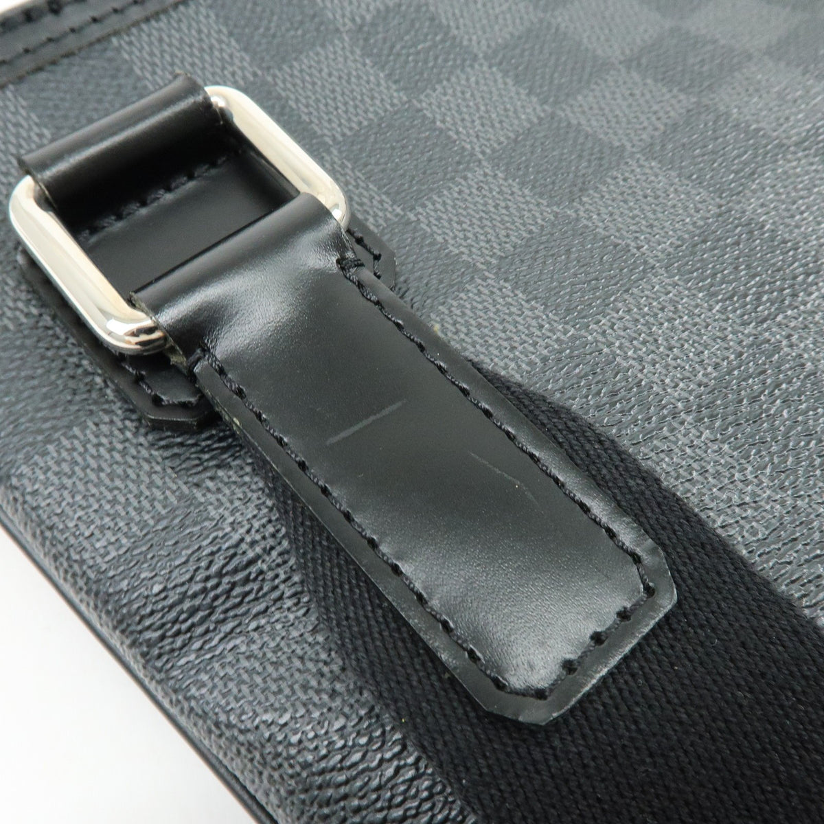 Louis Vuitton Thomas Damier Graphite, Black, Canvas, Handbag