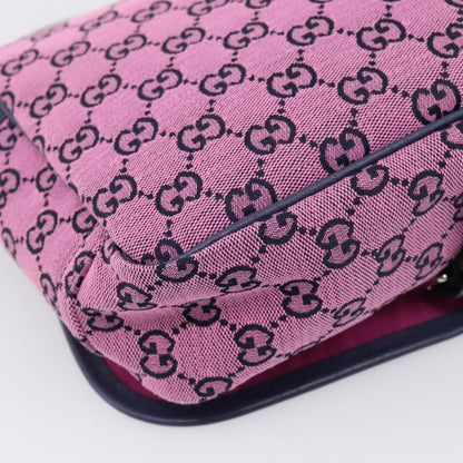 Gucci Children's Messenger GG Canvas, Pink, Canvas, Handbag