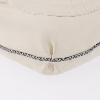 Fendi Spy Pocket Hobo Leather, White, Leather, Handbag