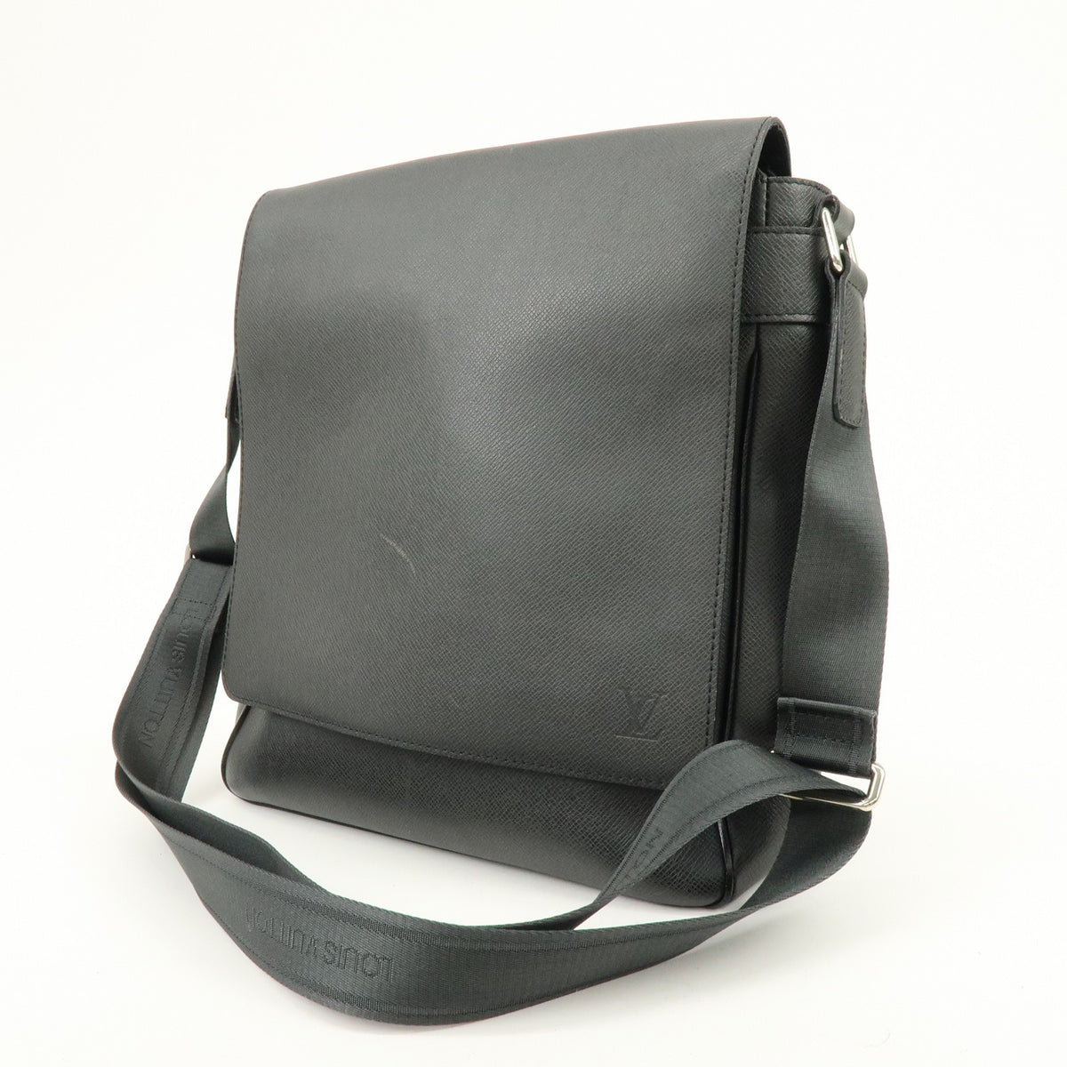 Louis Vuitton Roman Taiga Leather, Gray, Leather, Handbag