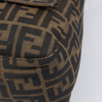 Fendi Logo Zucca Zucca, Brown, Canvas, Shoulder Bag