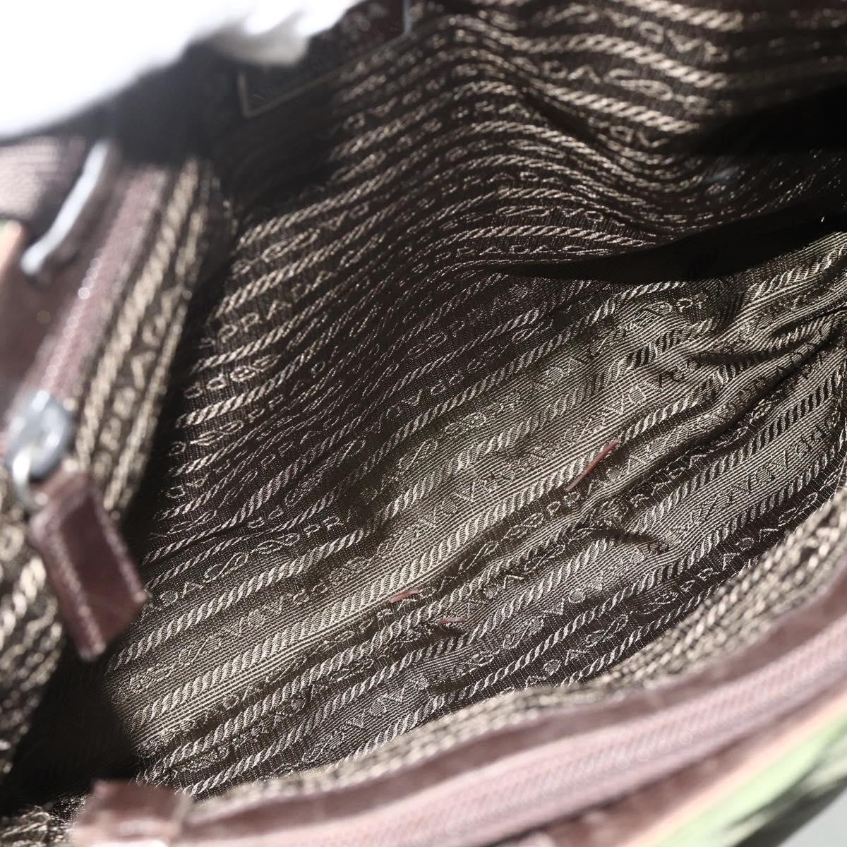 Prada Zip Tote Tessuto, Khaki, Nylon, Tote Bag