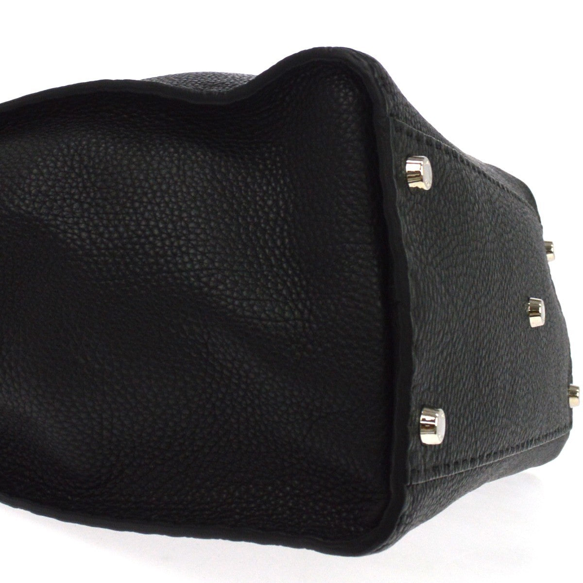 Fendi Selleria Peekaboo Leather, Black, Leather, Handbag