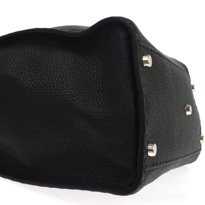 Fendi Selleria Peekaboo Leather, Black, Leather, Handbag