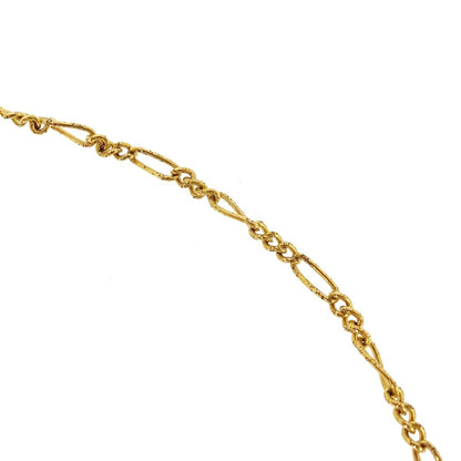 Chanel Quilted CC Pendant Chain Metal, Gold, Gold Plated, Necklace