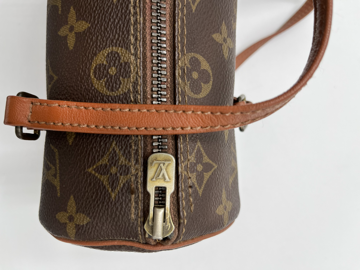 Louis Vuitton Papillon Handbag Monogram Canvas, BROWN, LEATHER, Handbag