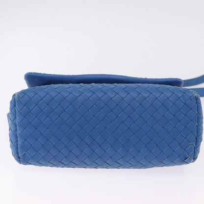 Bottega Veneta Adjustable Flap Intrecciato Nappa, Blue, Leather, Shoulder Bag