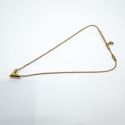 Louis Vuitton Essential V Metal, Gold, Other, Necklace