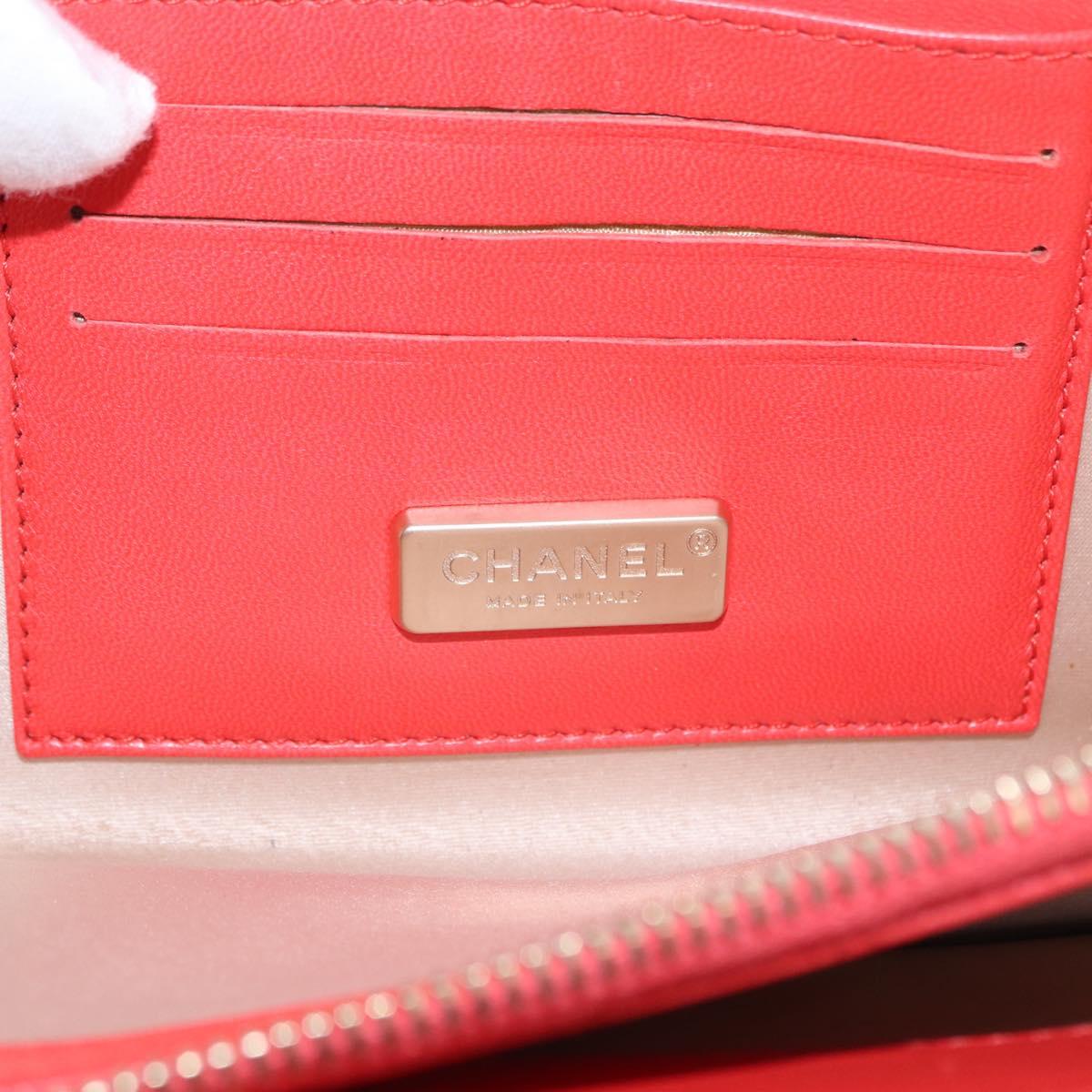 Chanel Chain Flap Shoulder Bag Leather, ORANGE, PATENT_LEATHER, Shoulder bag