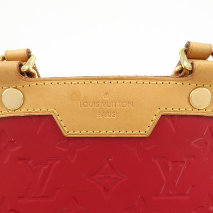 Louis Vuitton Brea Monogram Vernis, Red, Leather, Handbag