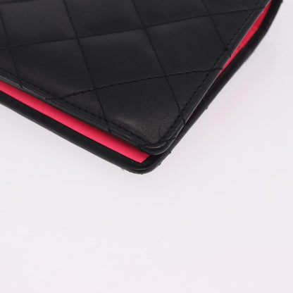 Chanel Cambon Bifold Quilted Calfskin, Black, Leather, Wallet