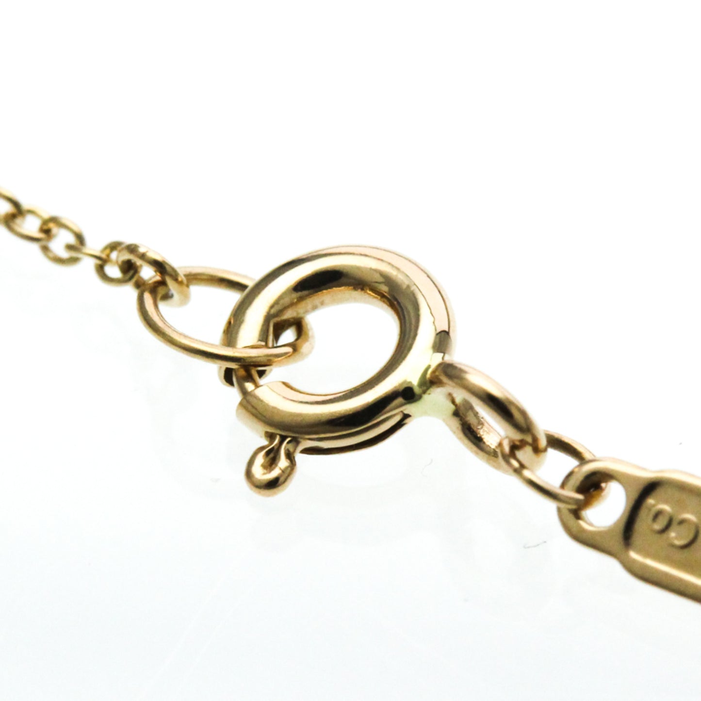 Tiffany & Co. T Circle Pendant 18K Rose Gold with Diamond, Gold, Pink Gold, Necklace