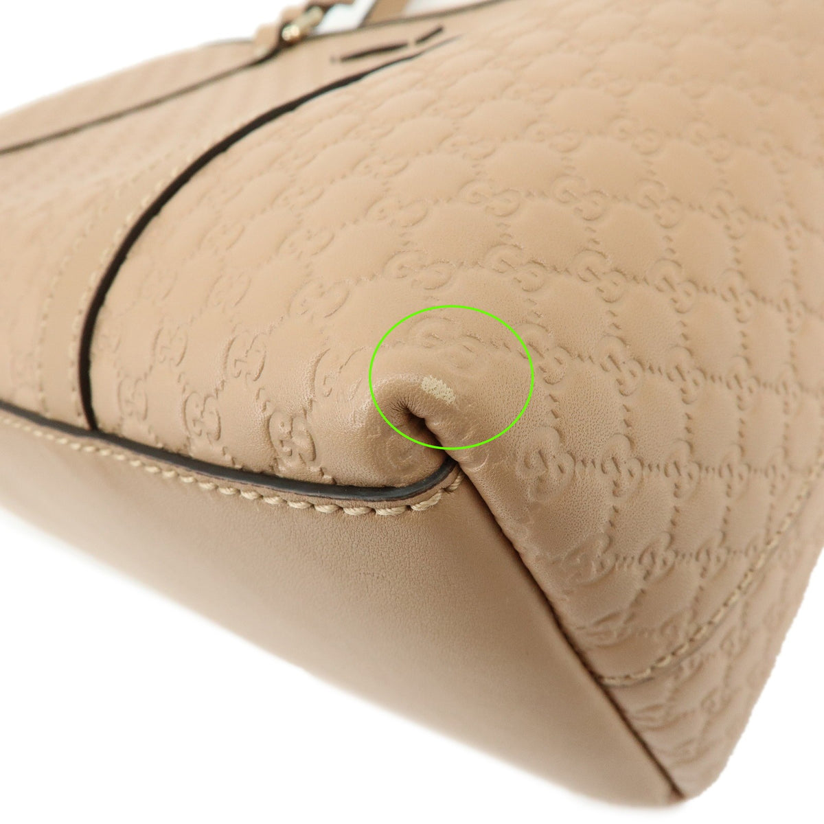 Gucci Margaux Microguccissima Leather, Beige, Leather, Tote Bag