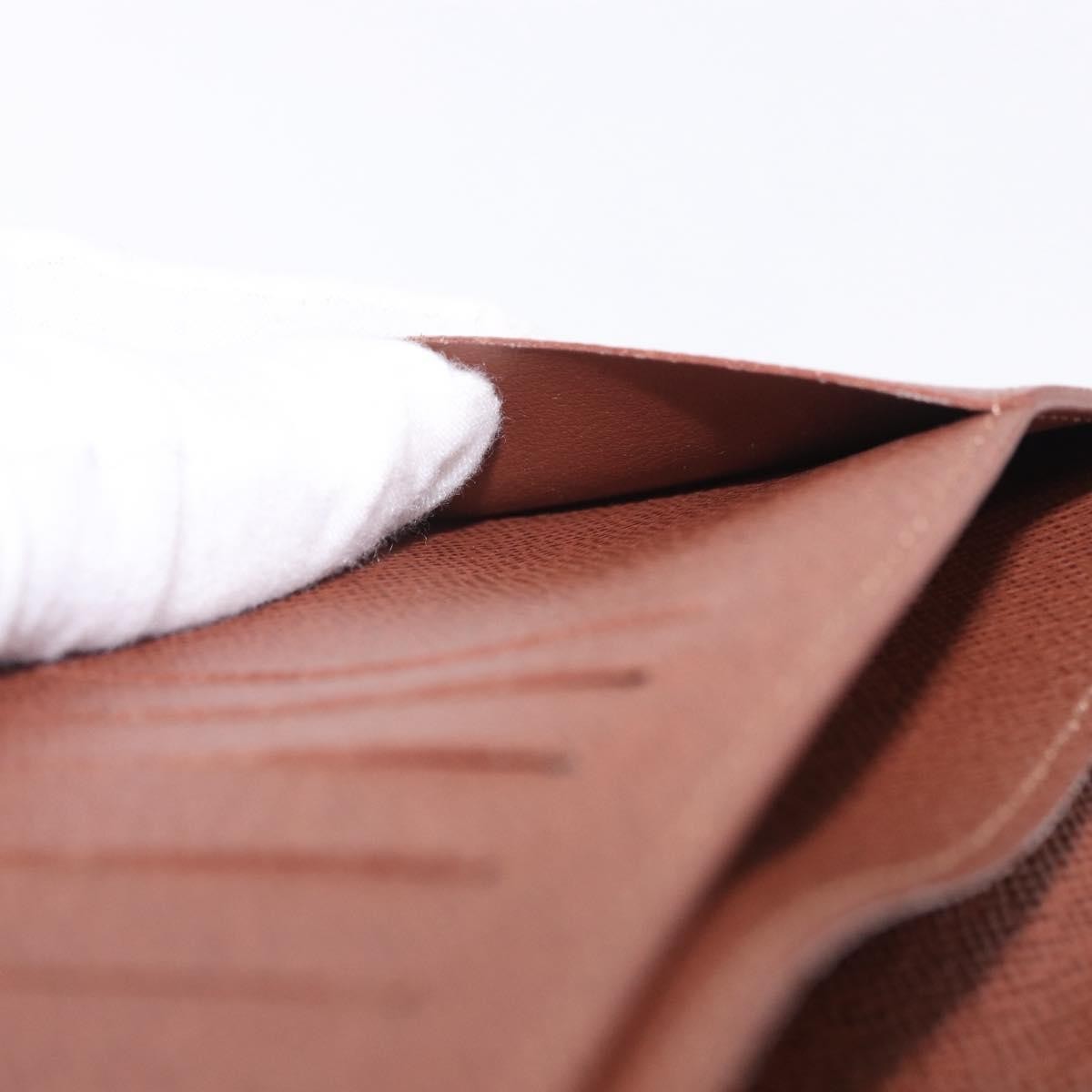 Louis Vuitton Brazza Monogram Canvas, Brown, Canvas, Wallet