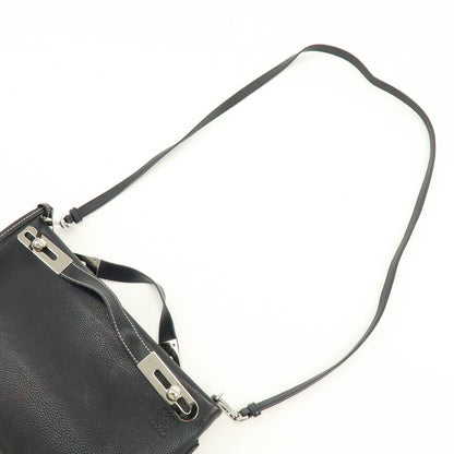 Loewe Missy Leather, Black, Leather, Handbag