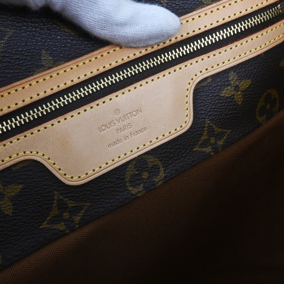 Louis Vuitton Shopping Sac Monogram Canvas, Brown, Canvas, Tote Bag