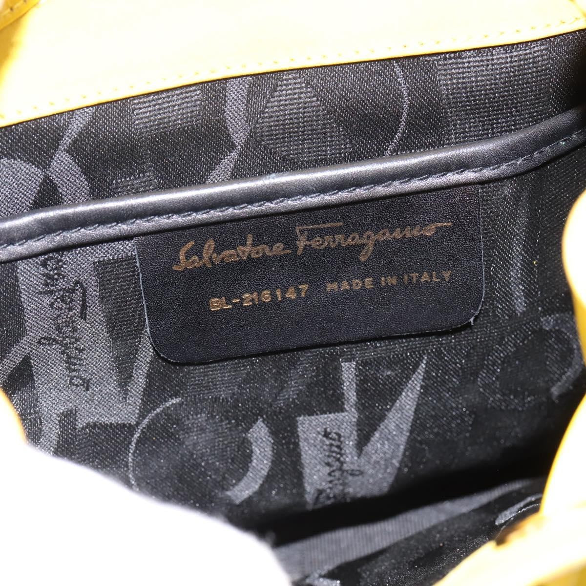 Salvatore Ferragamo Gancini Suede, Yellow, Suede, Backpack