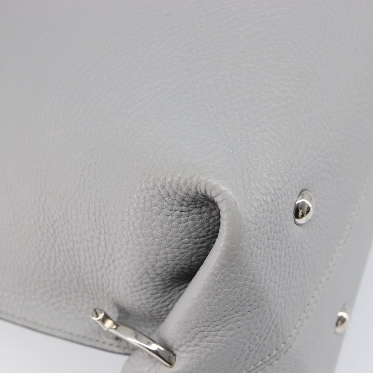 Salvatore Ferragamo Sofia Satchel Leather, Gray, Leather, Handbag