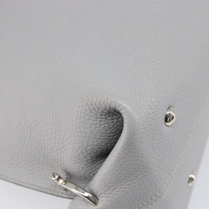 Salvatore Ferragamo Sofia Satchel Leather, Gray, Leather, Handbag