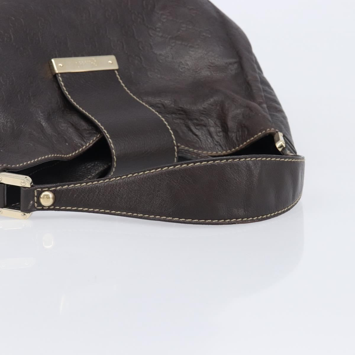 Gucci New Ladies Web Hobo Guccissima Leather, Brown, Leather, Shoulder Bag