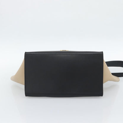 Celine Trapeze Leather with Suede, Blue, Leather, Handbag