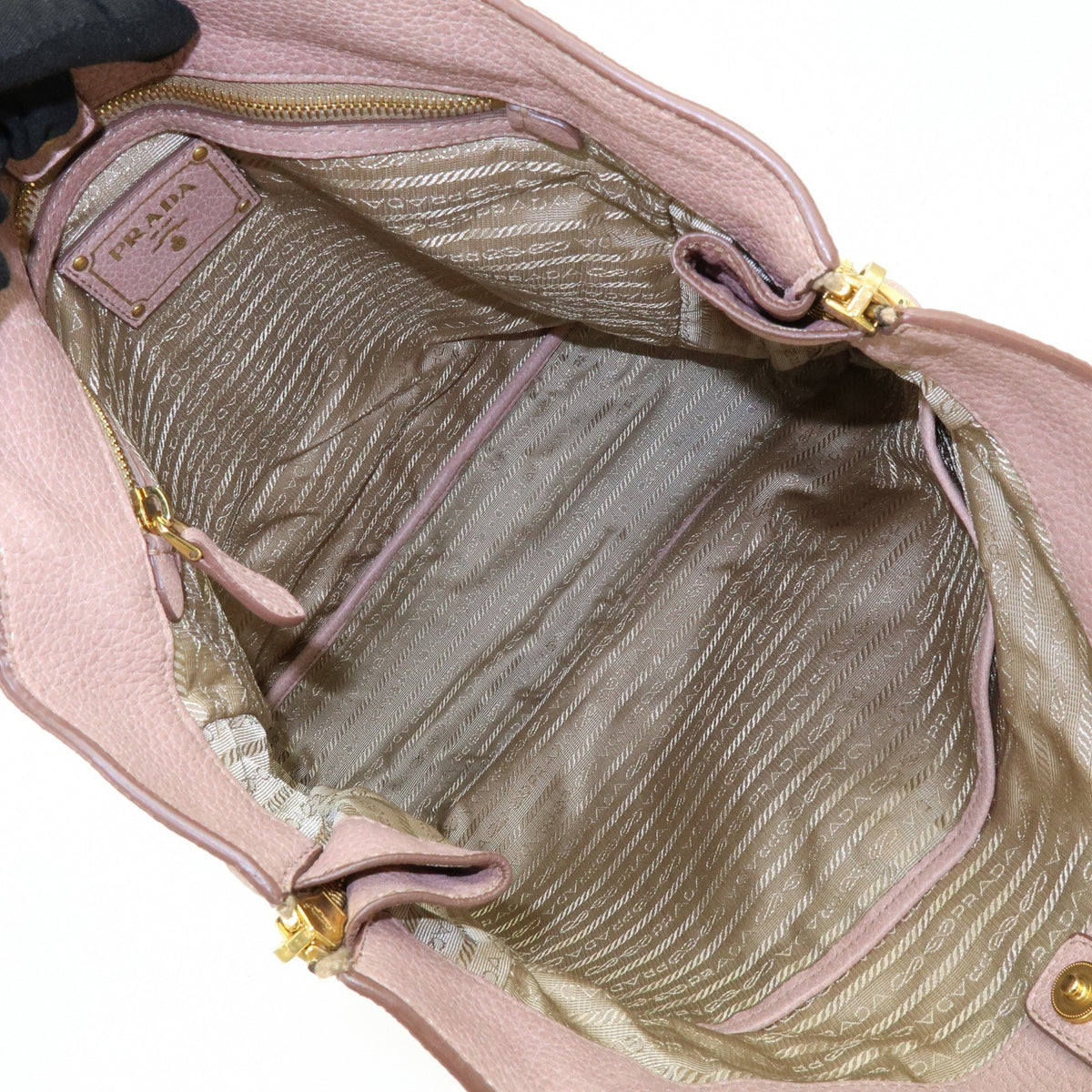 Prada Vitello Daino Leather, Pink, Leather, Shoulder Bag