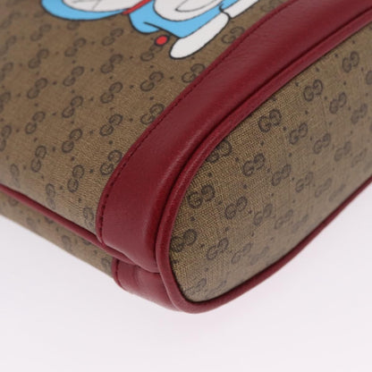 Gucci Doraemon Bucket Printed Mini GG Coated Canvas, Beige, Canvas, Handbag