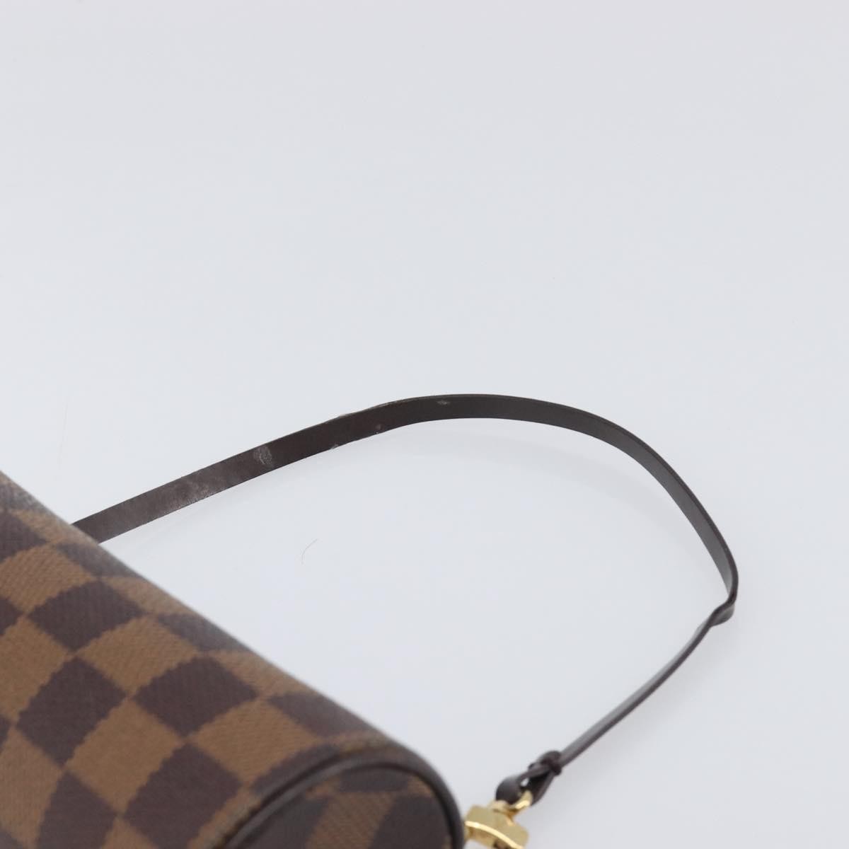 Louis Vuitton Papillon Pochette Damier, Brown, Canvas, Clutch