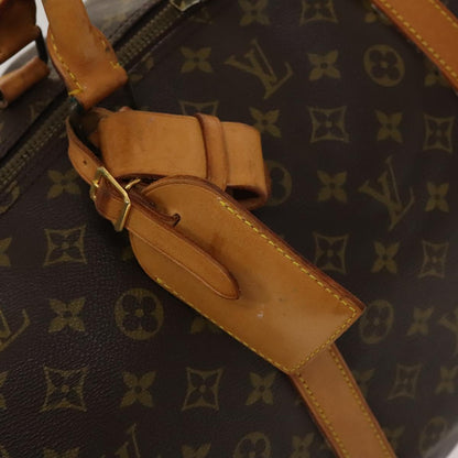 Louis Vuitton Keepall Bag Monogram Canvas, BROWN, CANVAS, Travel bag