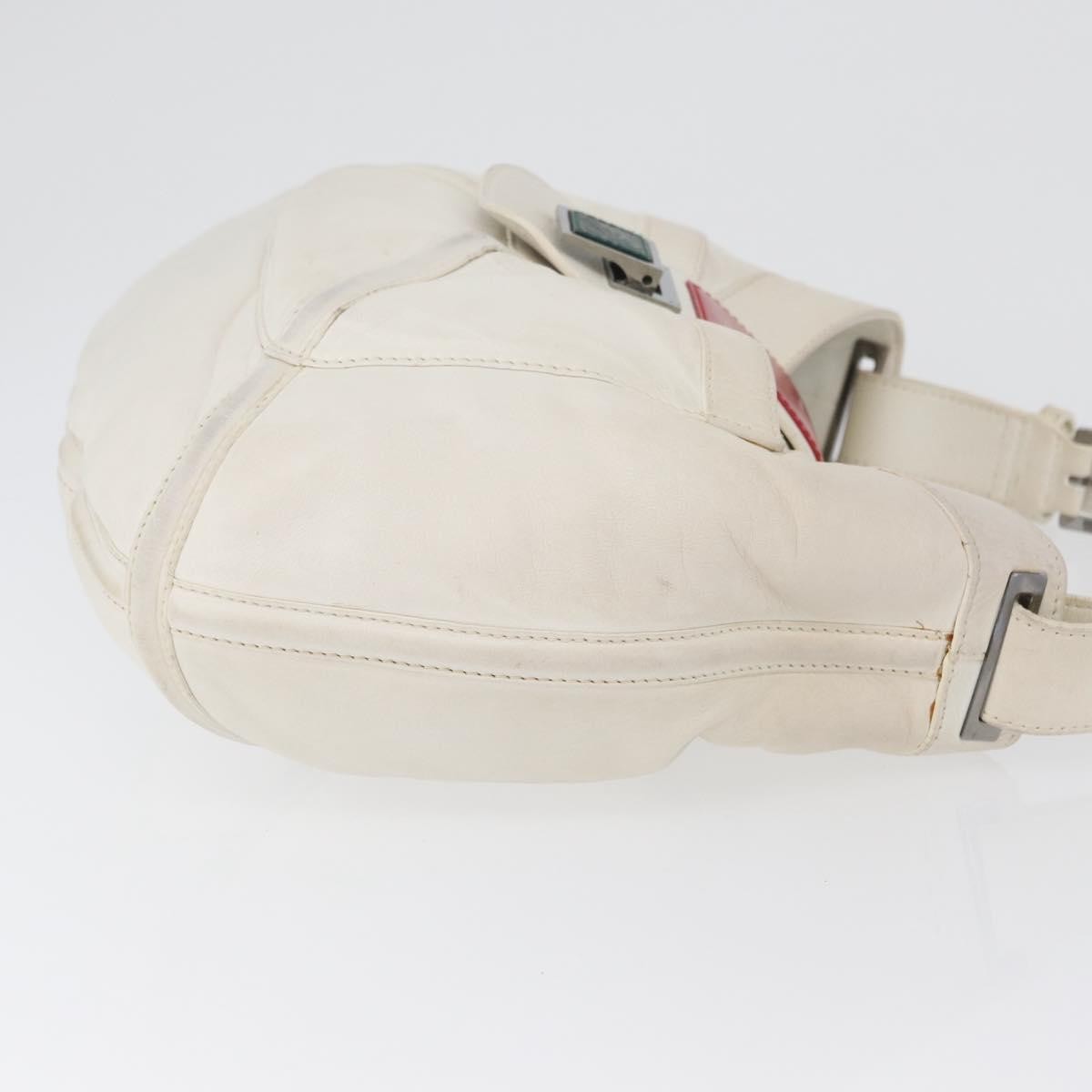 Loewe Anagram Leather, White, Leather, Shoulder Bag