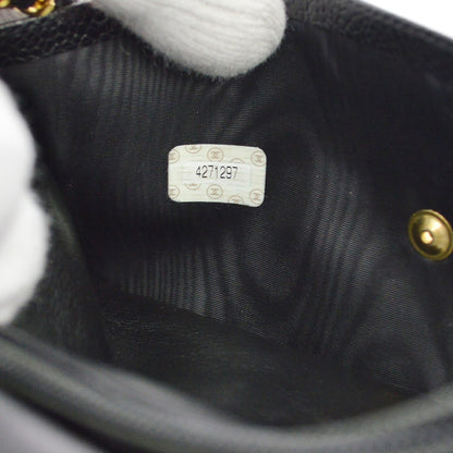 Chanel Vintage Timeless Wallet on Chain Caviar, Black, Leather, Crossbody Bag